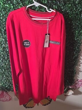 Kenneth Cole Kids Bright Red Long-Sleeve Graphic Tee